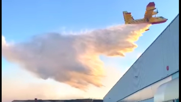 Incendio sul Monte Sara, per spegnerlo hanno operato 4 canadair e 2 elicotteri