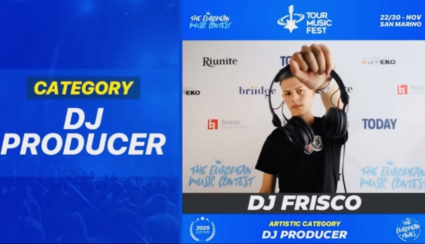 DJ Frisco tra i finalisti nazionali del Tour Music Fest